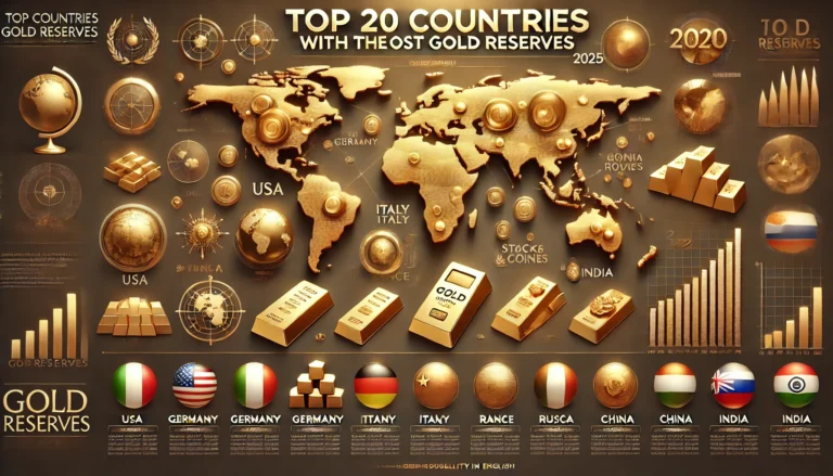 Discover the top 20 countries with the largest gold reserves in 2025. From the USA to India, explore how nations stack up in global gold holdings and what it means for their economies. 🌍💰