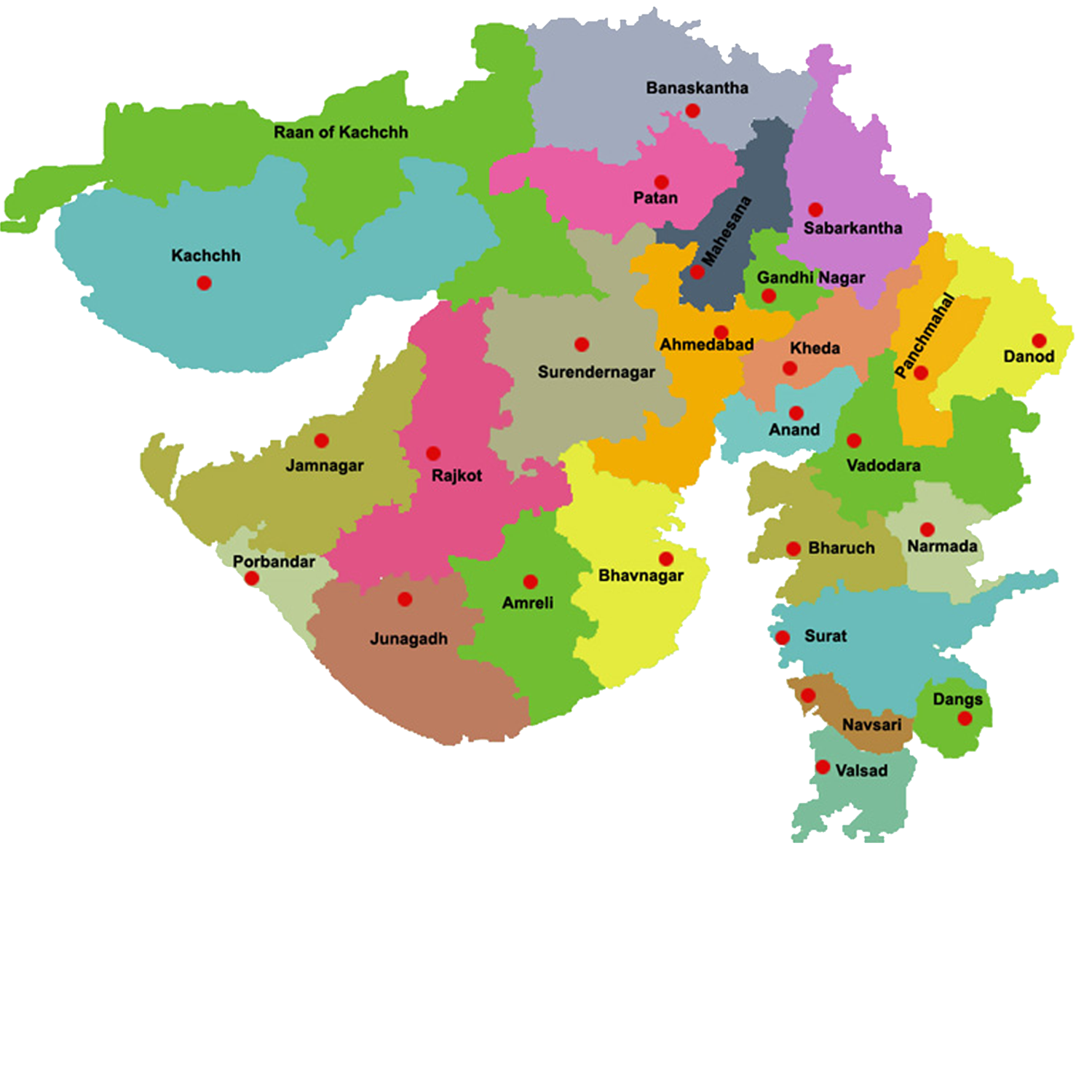 You are currently viewing ગુજરાતના જિલ્લા અને તેમનું મુખ્ય મથક : ગૂજરાત ની વિશેષતા