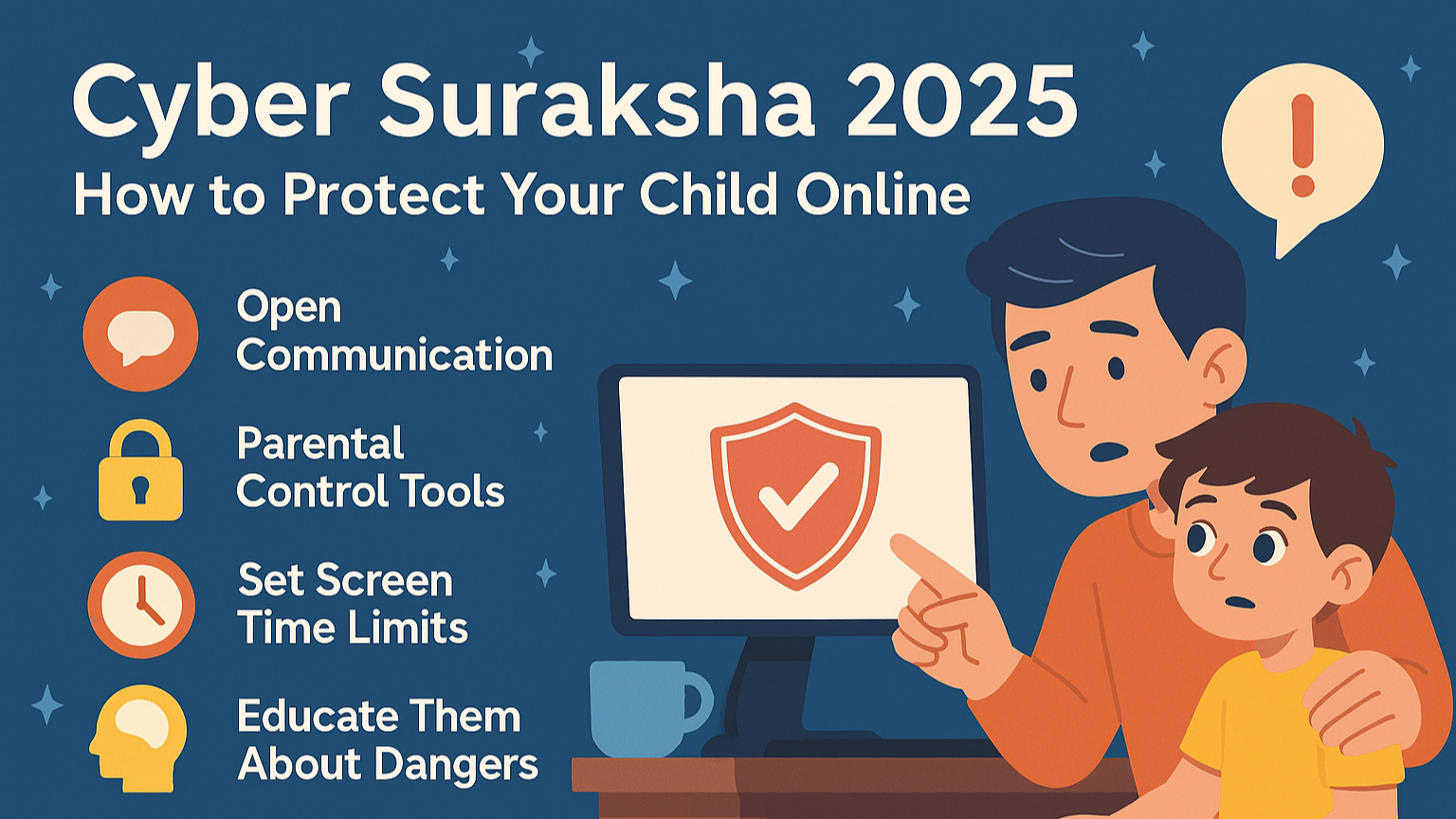 You are currently viewing Cyber Suraksha 2025: બાળકને Online જોખમોથી બચાવવાનો માર્ગ!