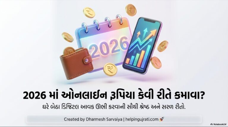 2026 માં ઓનલાઈન રૂપિયા કેવી રીતે કમાવા ?  || Online income || blogging || stock market